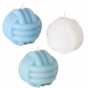 helltürkis türkis weiß, 3 Ausführungen, Brenndauer 20 Stunden