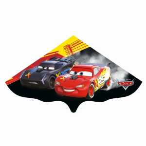 Lightning McQueen, Segel aus PE-Folie, mit Wickelgriff und Schnur