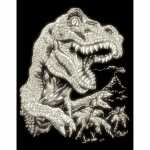 Rex Glow in the Dark, 20x25cm, inkl Kratzfeder,...