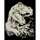 Rex Glow in the Dark, 20x25cm, inkl Kratzfeder, vorgezeichnete Linien