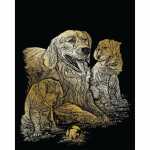 Retriever 20x25cm gold, inklusive Kratzfeder,...