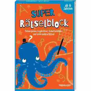 ab 6 Jahren, 25 rätselarten, Softcover, 128 Seiten, durchgehend farbig