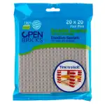 hellgrau 4er, 4 Platten 20x20cm, ab 4 Jahren