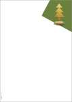 Weihnachts-Motiv-Papier - weiß/gold - 90 g/m² - A4 - 25 Blatt
