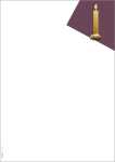 Weihnachts-Motiv-Papier - weiß/gold - 90 g/m² - A4 - 25 Blatt