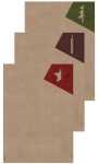 Weihnachts-Motiv-Papier - braun/grün/rot - 100 g/m² - A4 - 25 Blatt