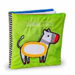 Wilde Tiere, Stoffbuch mit Spiegel und Knisterseiten