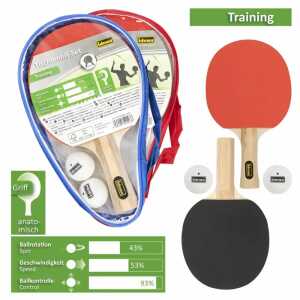 Training 5teilig, Inhalt: 2 Schläger, 2 Bälle, 1 Tasche