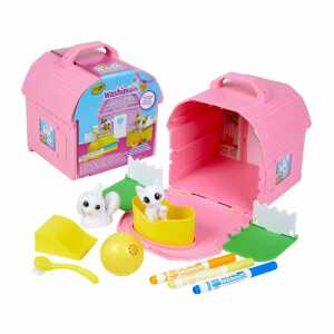 Washimals Tierspielplatz, Koffer 2 Tierfiguren zum Bemalen