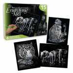 Tiere 20x25cm silber 6er, inklusive Kratzfeder,...