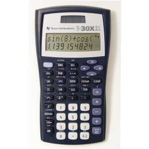 Texas Instruments Schulrechner TI-30XIIS dunkelblau, Solar, zweizeilig