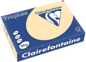 Kopierpapier Trophee, A4, 80 g/qm, chamois, 1 Packung = 500 Blatt