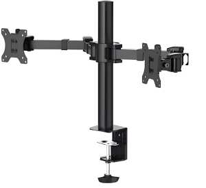 Monitorhalterung, 2 Monitore 13-35" höhenverstellbar, schwenk-/neigbar