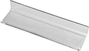 Ablageboard transparent f. Glasboard Colour, 200mm, Plexiglas