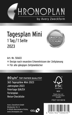 Tagesplan Mini 2023 CHRONOPLAN 50603 RR