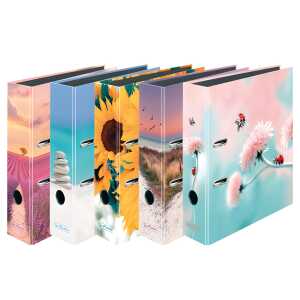 Ordner maX.file A4 Motivkollektion Innenspiegel sw Rückenbreite 8 cm