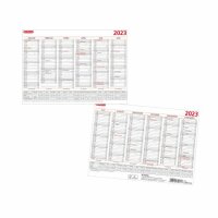 Herlitz Tafelkalender A5 2023 6 Monate/Seite im...