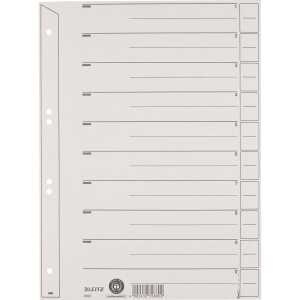 LEITZ Trennblatt A4 grau 4002432452316