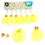 Schlüsselanhänger Smiley Plüsch 10cm sortiert