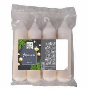 Adventskerzen 21x100mm champagner 4er, K.C.B. Uma