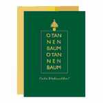 Weihnachtskarte O Tannenbaum, Inhalt: 1 Karte / 1...