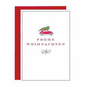 Weihnachtskarte Frohe Weihnachten Oldtimer B6hd, Rössler