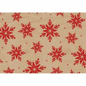 Geschenkpapier 70cmx2m By Nature Kraft Kristalle, Braun + Company