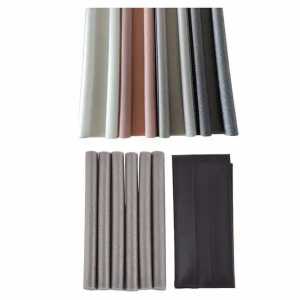 Zugluftstopper beidseitig sortiert 93x3x15cm, 4 verschiedene Farben,