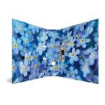 Herma Motiv-Ordner Karton A4, 7 cm Rückenbreite Blue Flowers