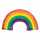 Folienballon Rainbow mehrfarbig 86x48cm, AMSCAN