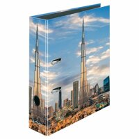 Herlitz Ordner maX.file A4 Burj Khalifa Innenspiegel sw...