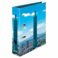 Herlitz Ordner maX.file A4 Taipei 101 Innenspiegel sw...