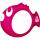 Tauchring Pinky D15cm gut sichtbar unter Wasser durch kräftige Farben