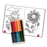 Roth Ausmal Set mit Buntstiften Einhornportrait