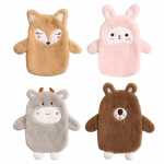 Wärmflasche 350ml Bezug Tiere 4fach sort...