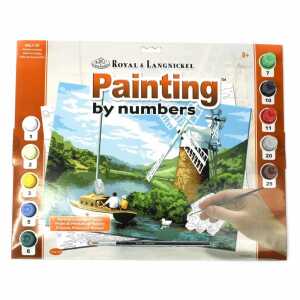 Malen nach Zahlen Junior Windmühle, Größe: 40 x 32,5 cm