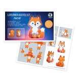 Laternen-Bastelset Fuchs FSC-Mix, 3 Stanzbögen beidseitgi bedruckt,