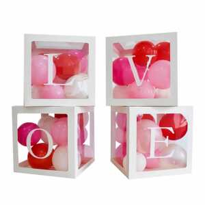 Buchstaben-Würfel LOVE 30x30x30cm 4er, Papier