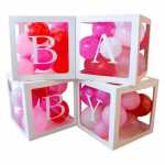 Buchstaben-Würfel BABY 30x30x30cm 4er, aus Papier