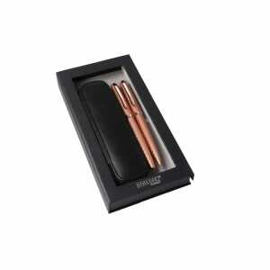 Schreibgeräteset m.Etui Eleganza rosegol 34667 Diamond 3-Teilig FH+KS