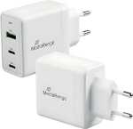 MEDIARANGE Ladegerät Steckdose USB-A/2x USB-C