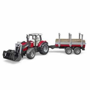 Traktor Massey Ferguson Anhänger 1:16, Massey Ferguson mit Frontlader