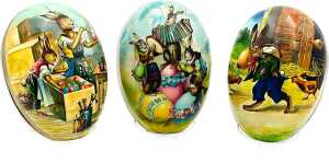 Nestler Papp-Osterei 18 cm Festtagszeit 3Mot o. Motivwahl