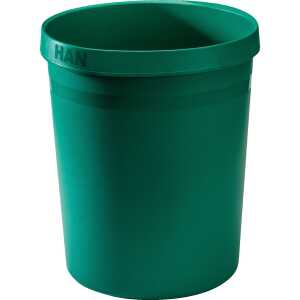 HAN Papierkorb GRIP KARMA - 18 L, rund, Recyclingmaterial, öko-grün