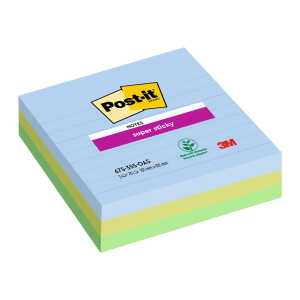 Post-it Haftnotizblock Oasis - 101 x 101 mm, liniert, 3x 70 Blatt
