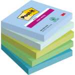 Post-it Haftnotizblock Oasis - 76 x 76 mm, sortiert 5x 90...