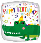 Folienballon Happy Birthday Kroko AMSCAN 4130901