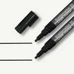 Kreidemarker - trocken und feucht abwischbar - schwarz
