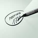 Kreidemarker - trocken und feucht abwischbar - schwarz - Keilspitze