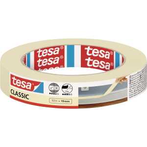 TESA Malerband Classic - 50 m x 19 mm, beige